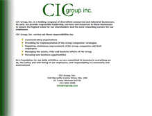 Tablet Screenshot of cicgroup.com